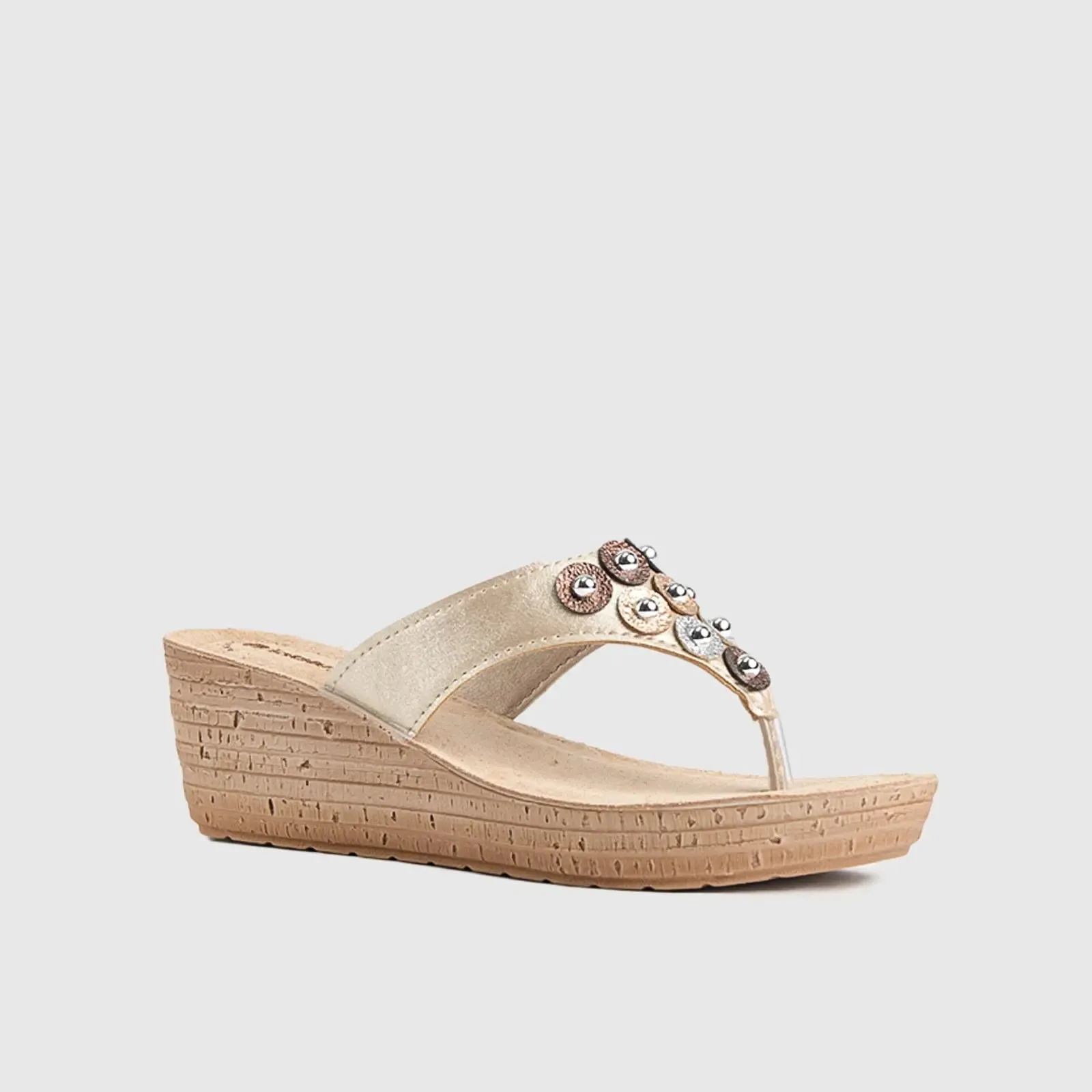 Ladies Comfort Sandals GM038 Pewter