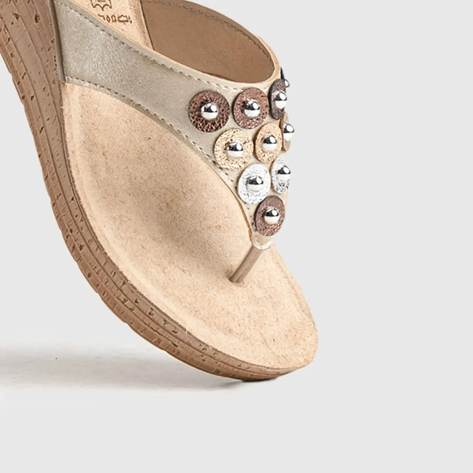 Ladies Comfort Sandals GM038 Pewter