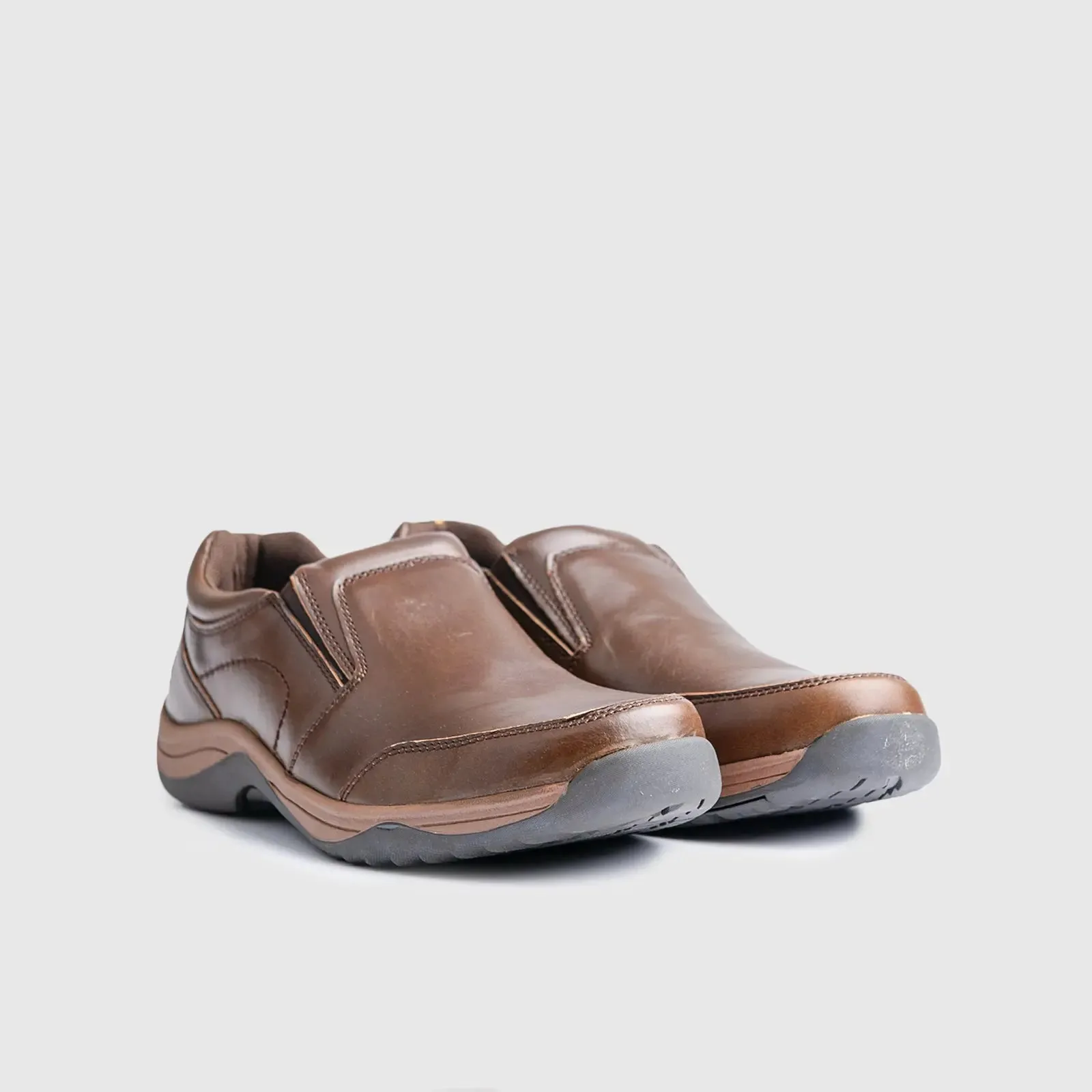 Logan Comfort Slip Ons Tan  00863
