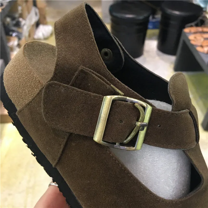 LUXE SEVEN DESIGN SLING BACK FLAT SHOES