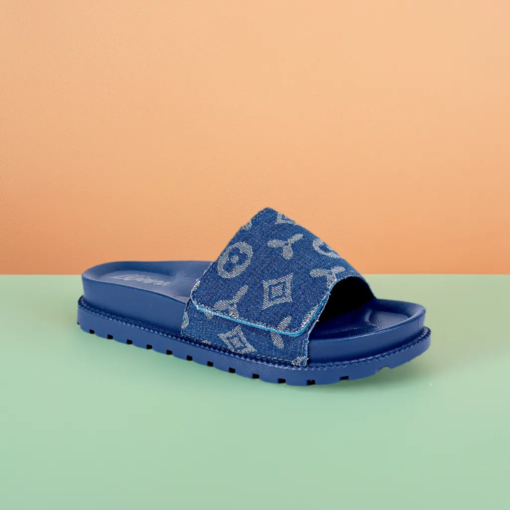 MARX-1 Denim Blue Denim Print Vamp