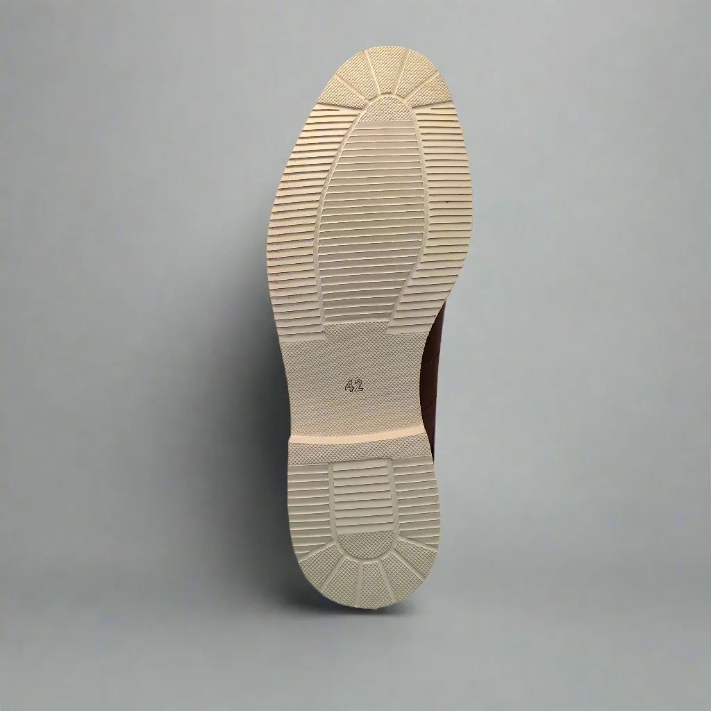 Mens Pod Chestnut Brown Laced Shoe Hampton Leather sale