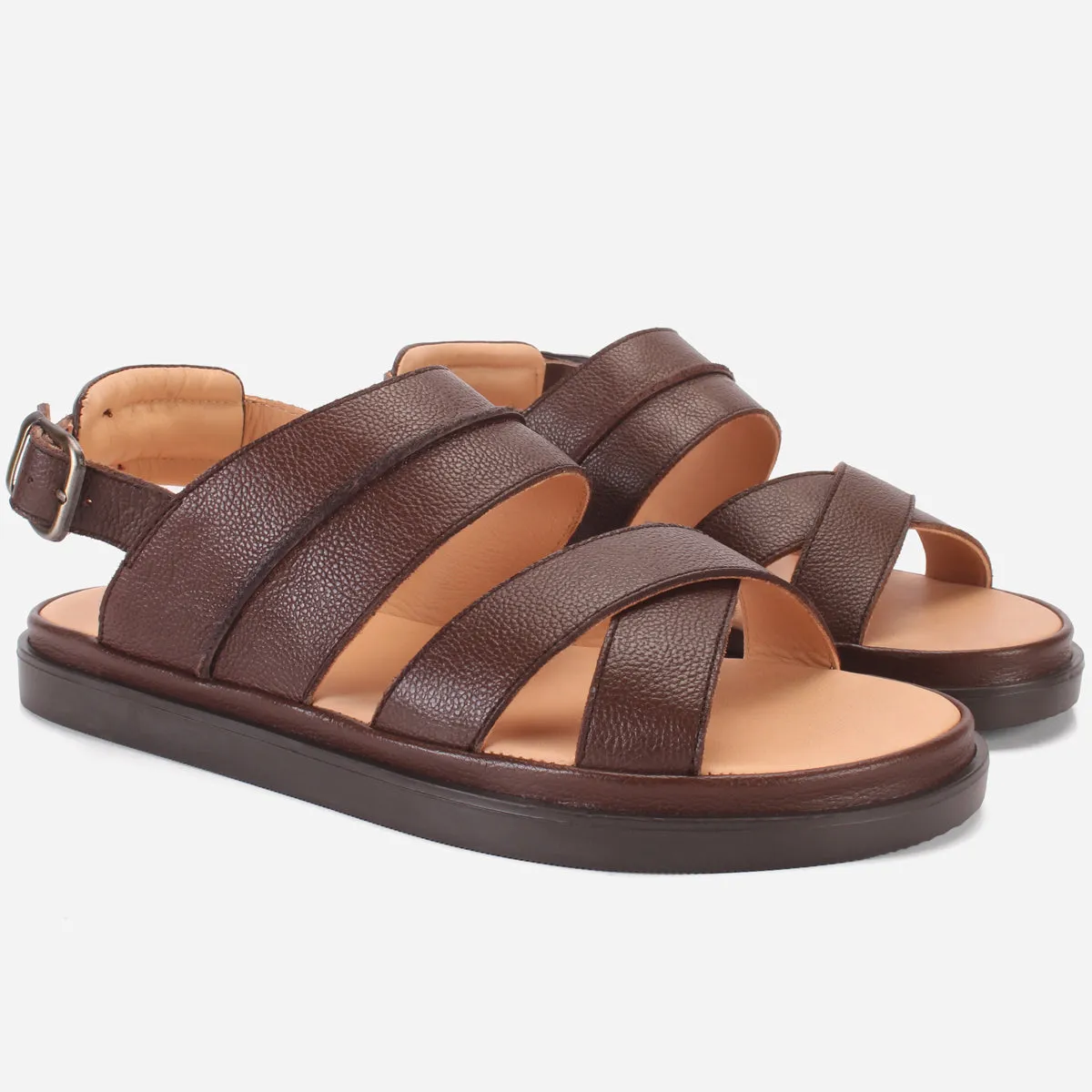 Mens "ALTAREK" Crossover Design Casual Sandals