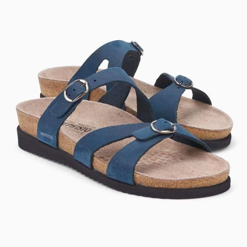 Mephisto Women's Hannel Sandals- Navy