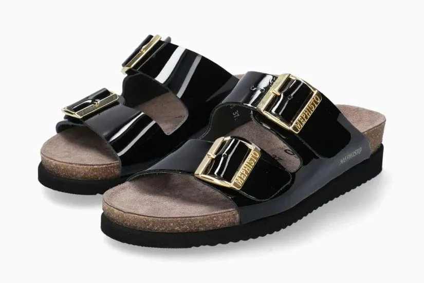 Mephisto Women's Hester Sandals- Black Patent