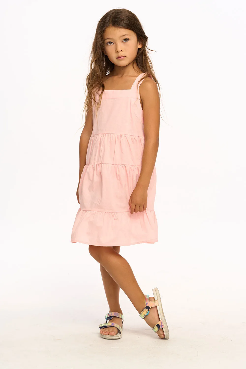 Nova Cotton Poplin Tank Dress - English Rose