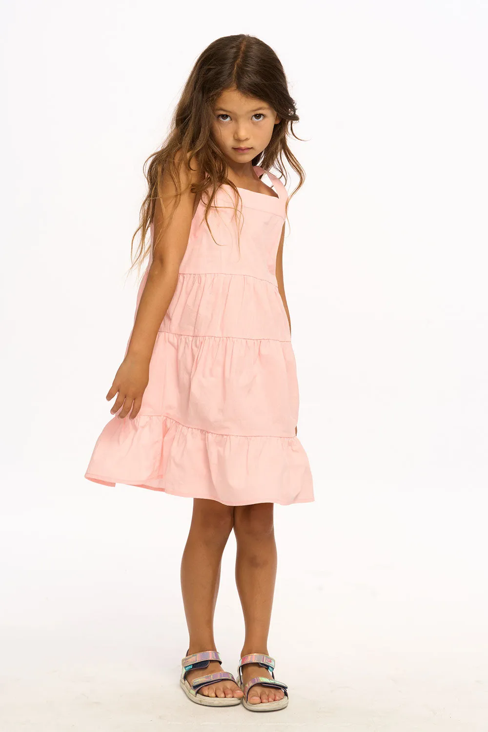 Nova Cotton Poplin Tank Dress - English Rose