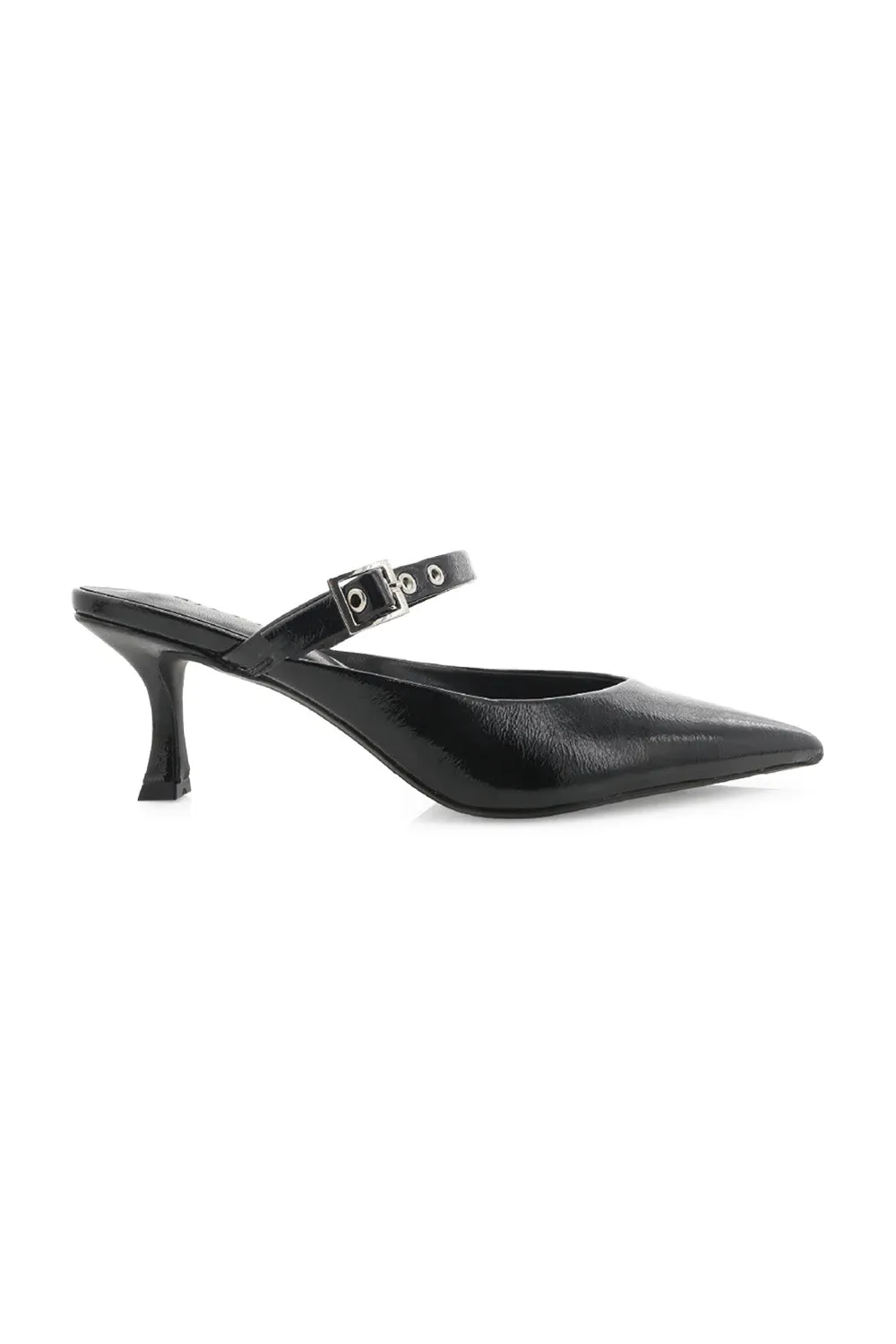 OLINDA - BLACK CRINKLE PATENT