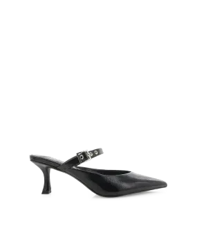 OLINDA - BLACK CRINKLE PATENT