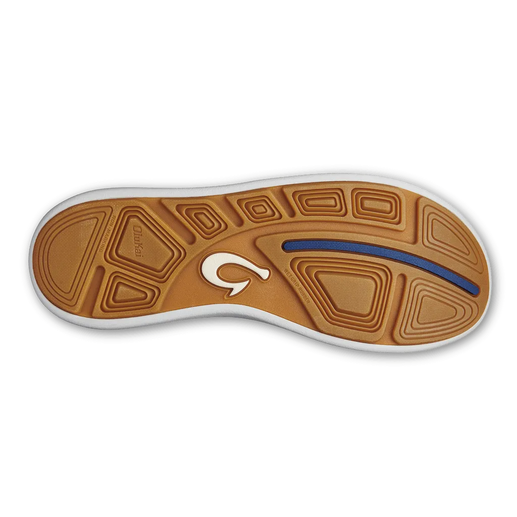 OluKai Men's Moku Pae Slip Ons- Pavement/Vintage Blue