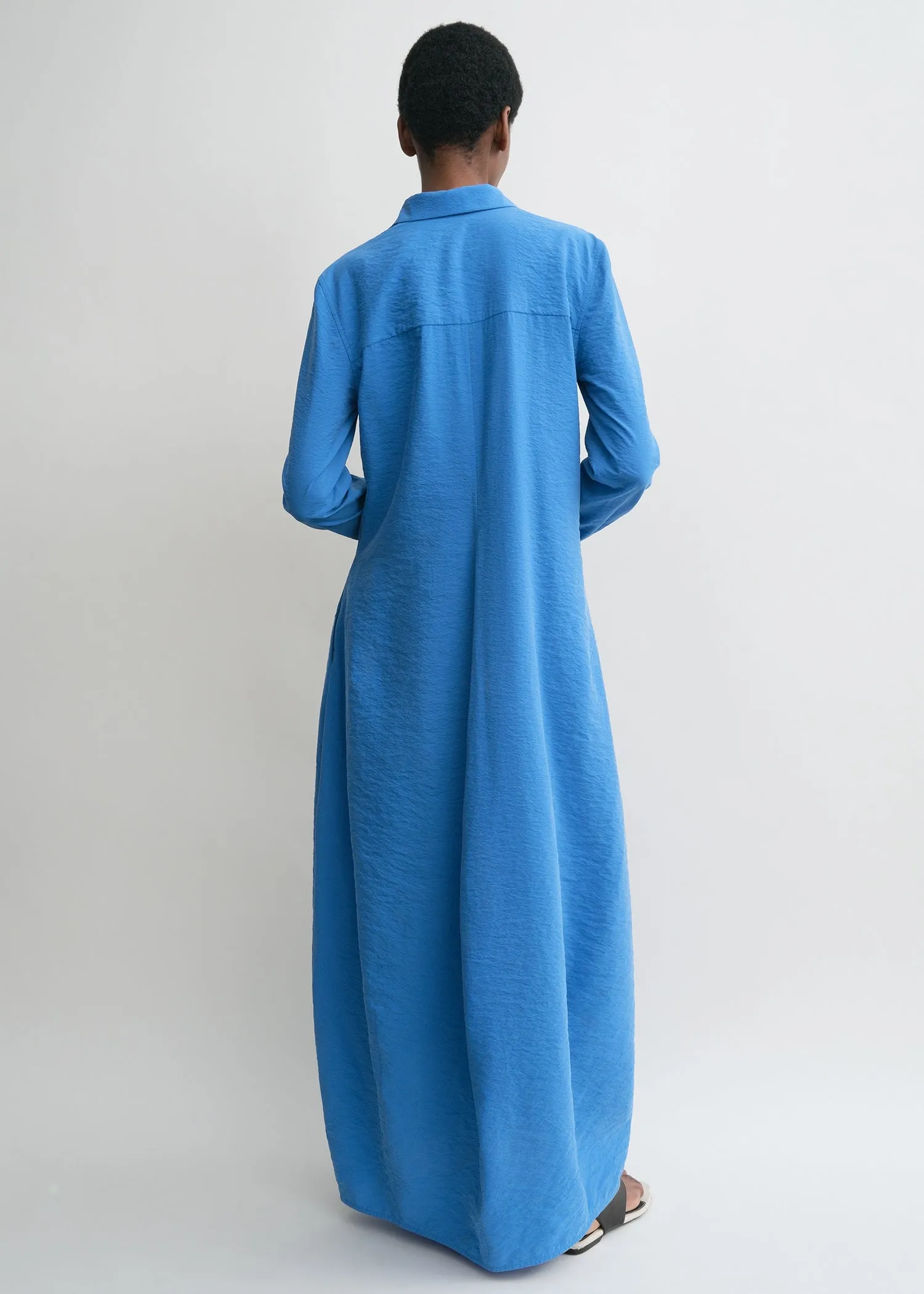 Parachute shirtdress cobalt