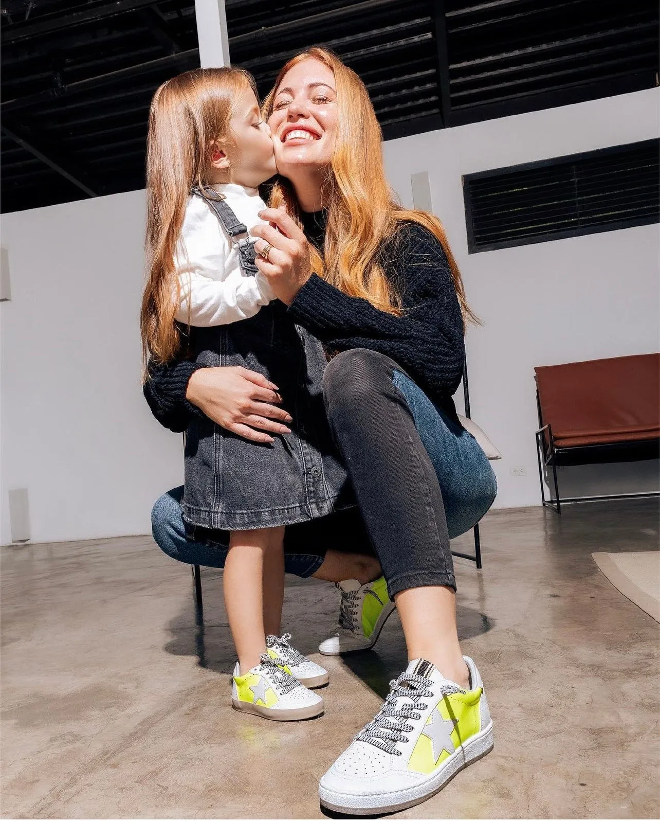 Paz Sneakers Mommy   Me (neon yellow)