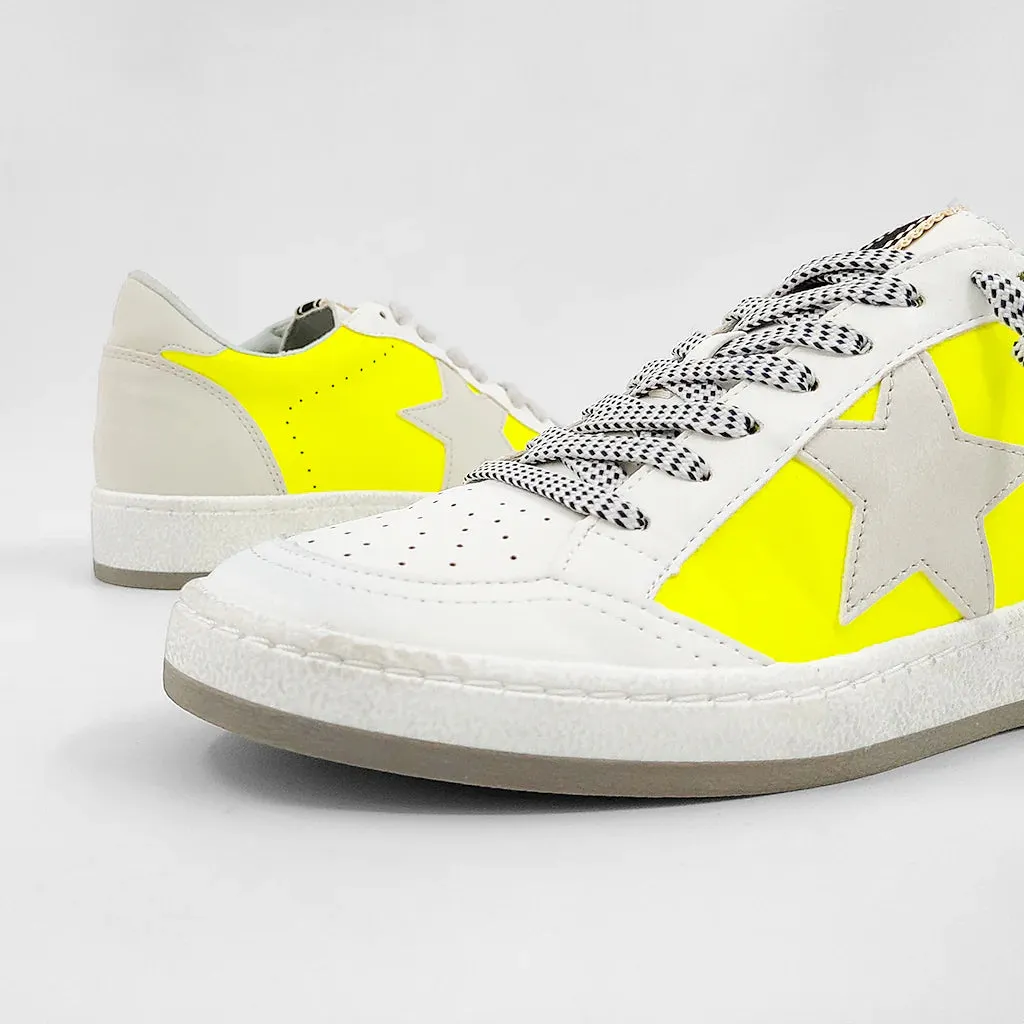 Paz Sneakers Mommy   Me (neon yellow)