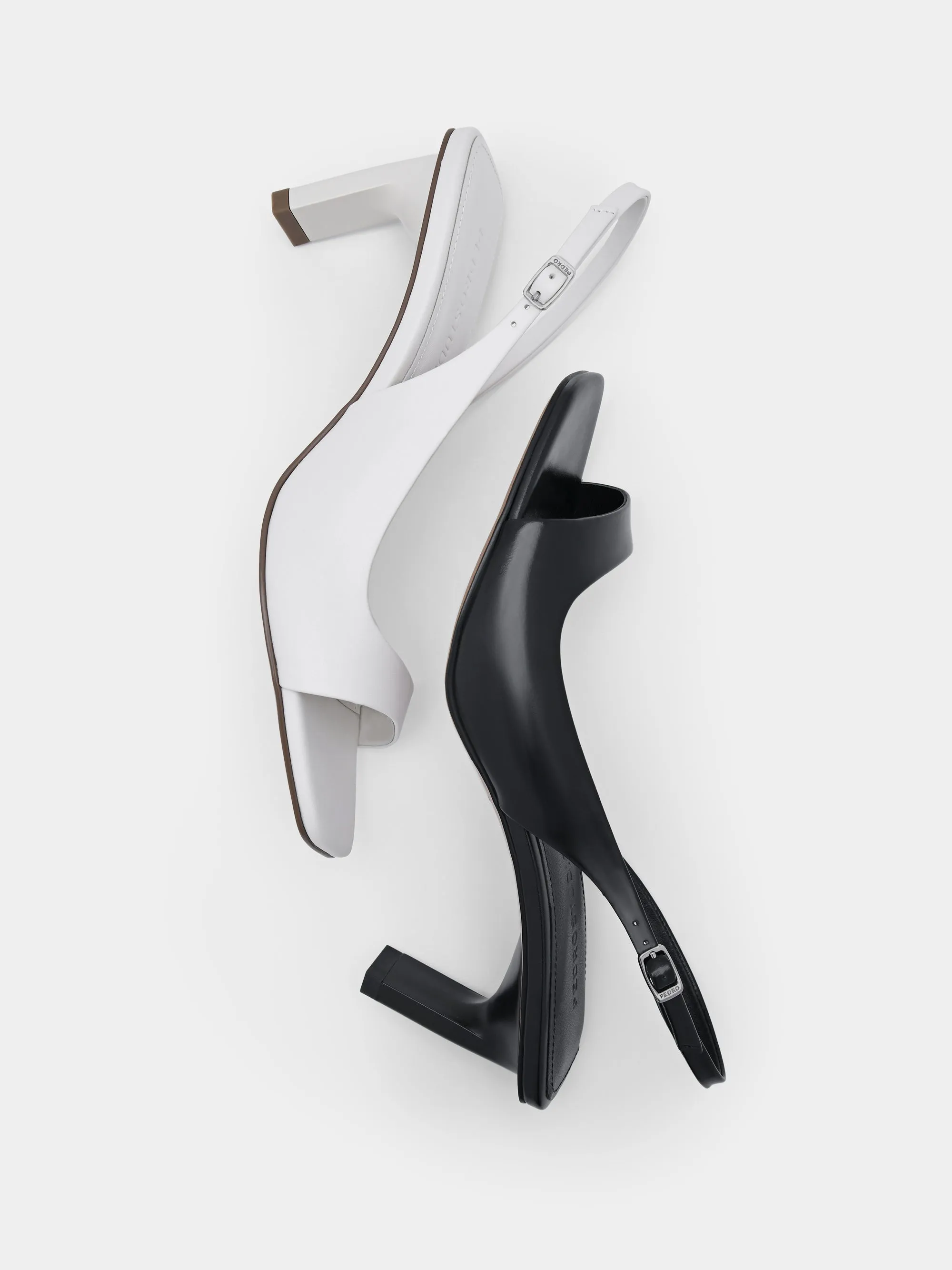 PEDRO Studio Simone Leather Heel Sandals