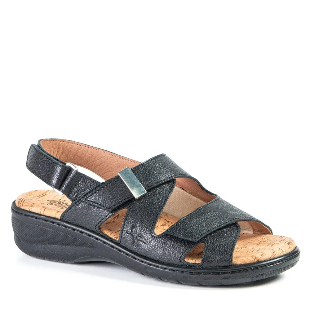 Portofino Women's Adrianna Sandals- Black