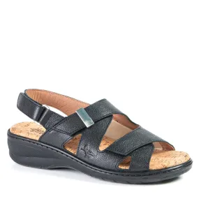 Portofino Women's Adrianna Sandals- Black