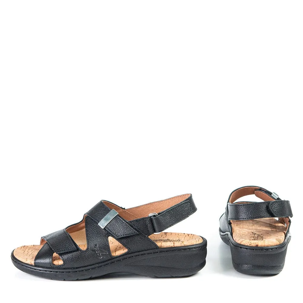 Portofino Women's Adrianna Sandals- Black