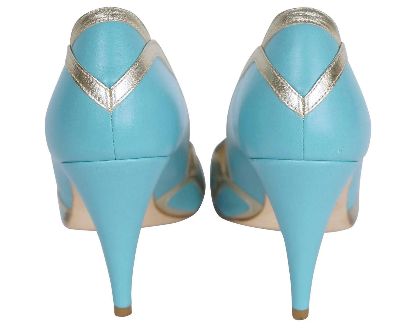 Rachel Simpson Isabelle Blue Pump Shoes - Size 9 US 40 European