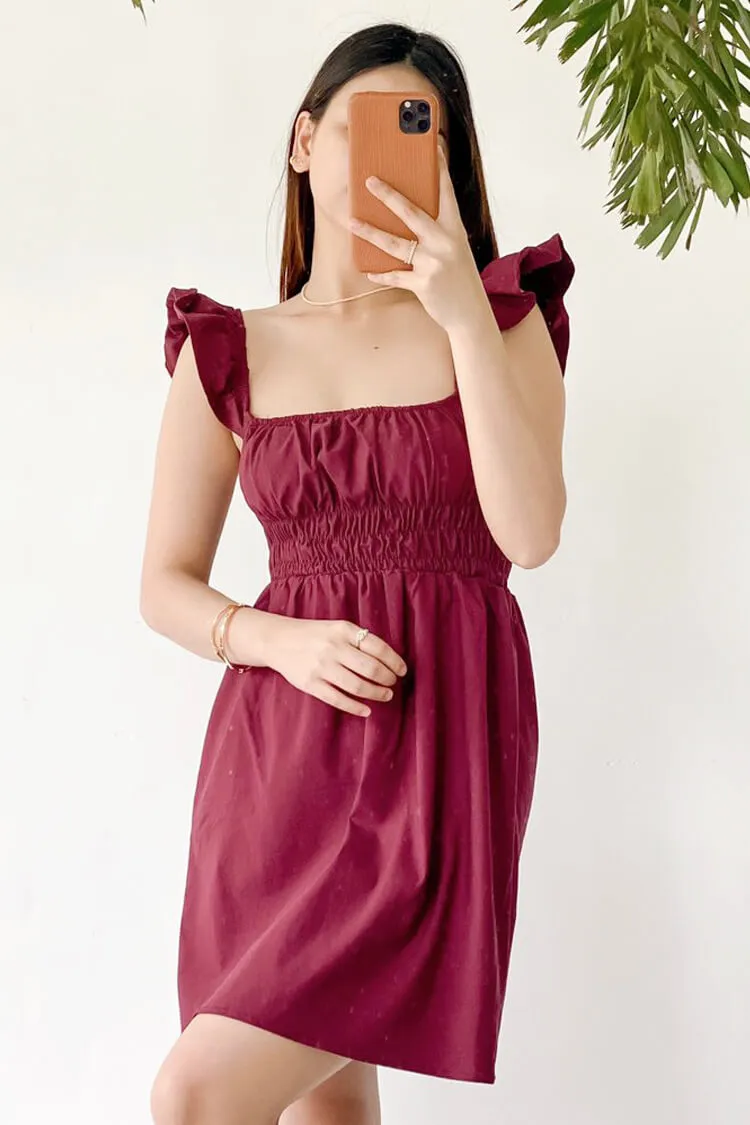 Rhea Smocked Babydoll Dress