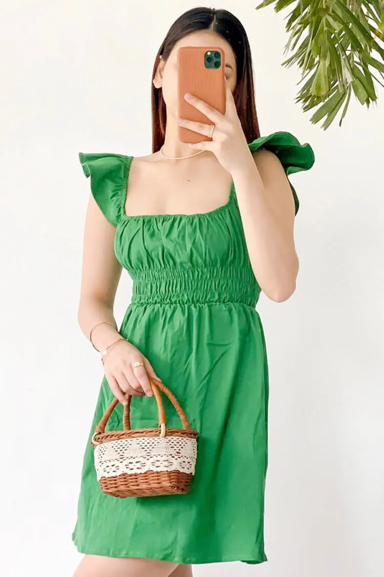 Rhea Smocked Babydoll Dress