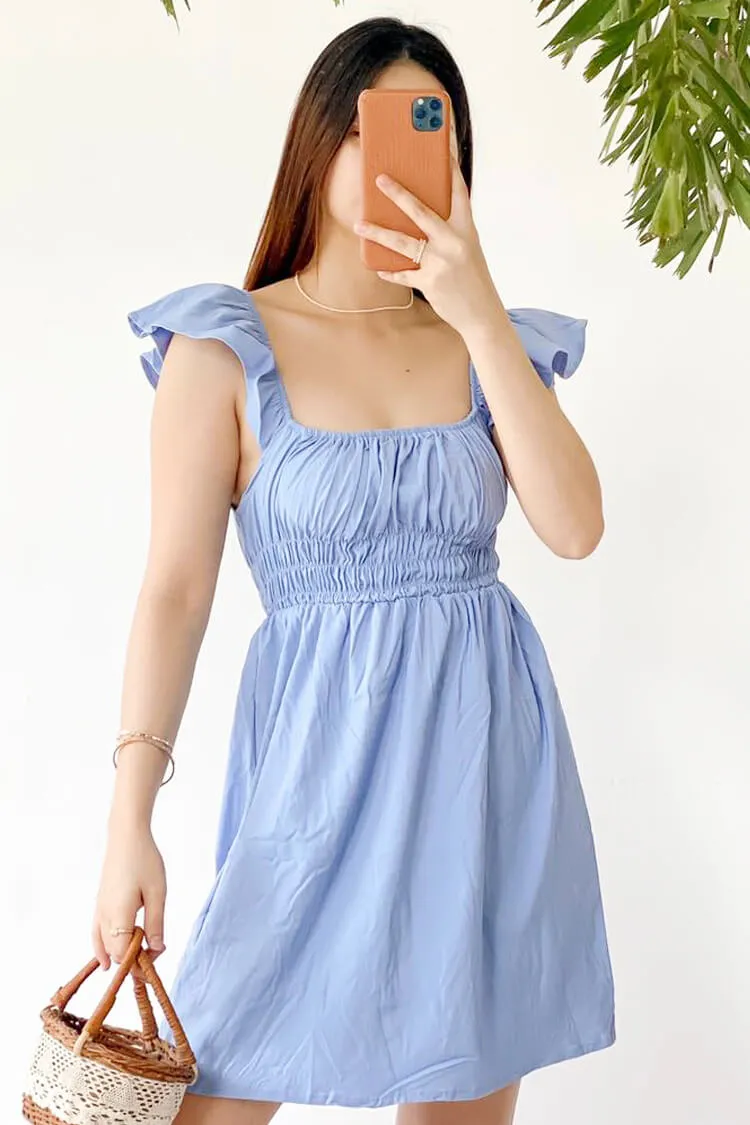 Rhea Smocked Babydoll Dress