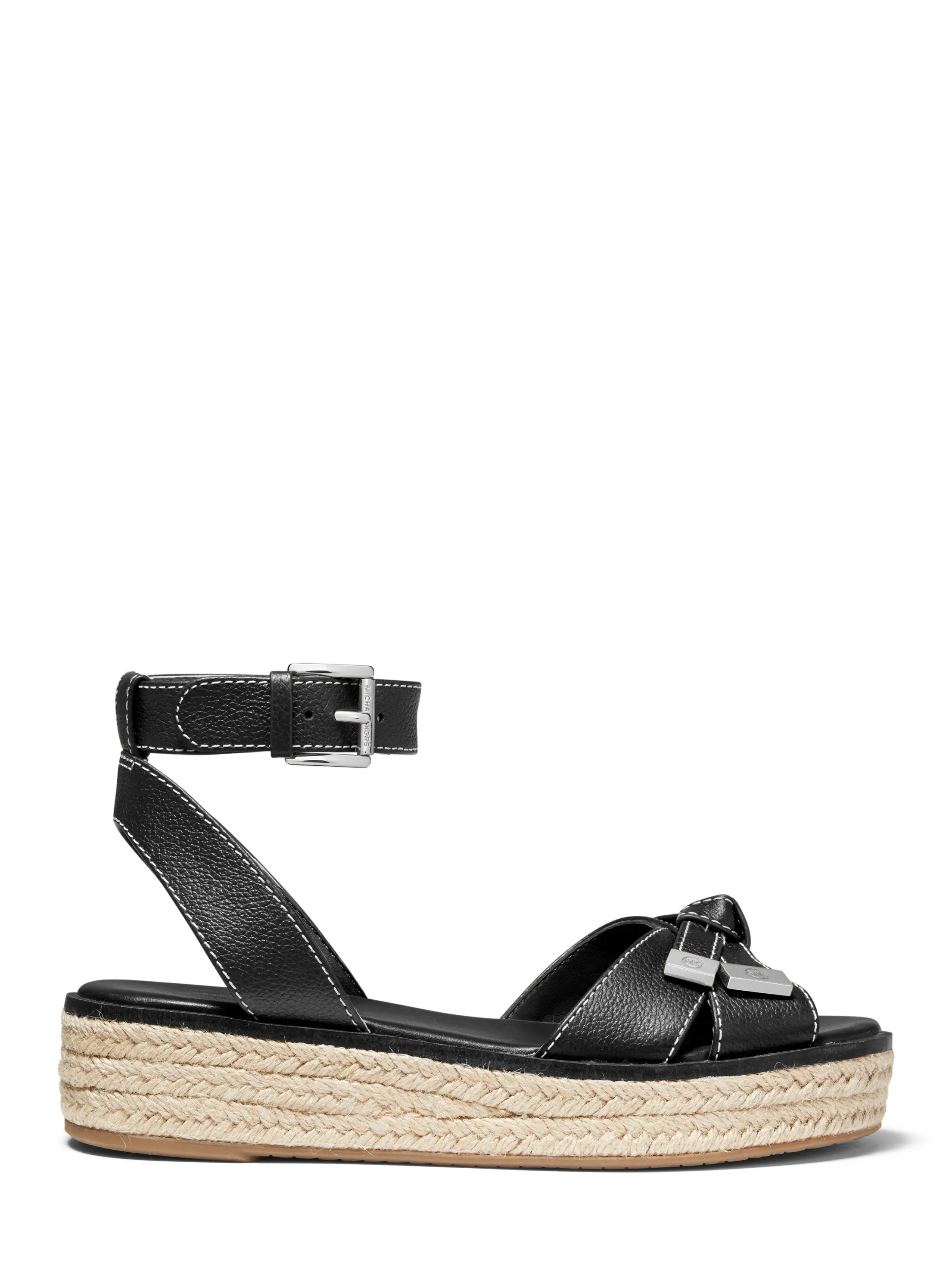 Ripley Pebbled Leather Espadrille Sandal