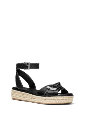 Ripley Pebbled Leather Espadrille Sandal