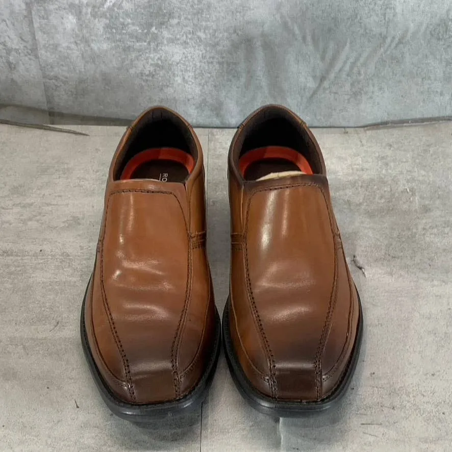 ROCKPORT Men's Cognac Style Leader 2 Bike Slip-On Shoes SZ 9.5