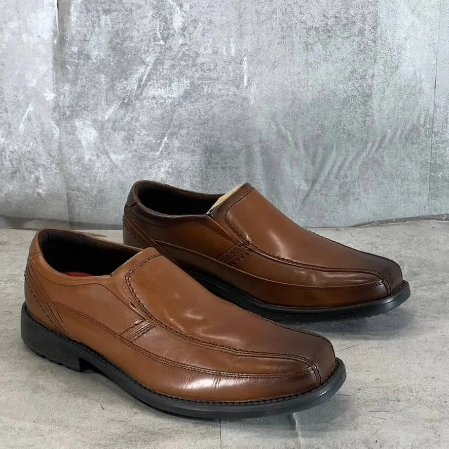 ROCKPORT Men's Cognac Style Leader 2 Bike Slip-On Shoes SZ 9.5