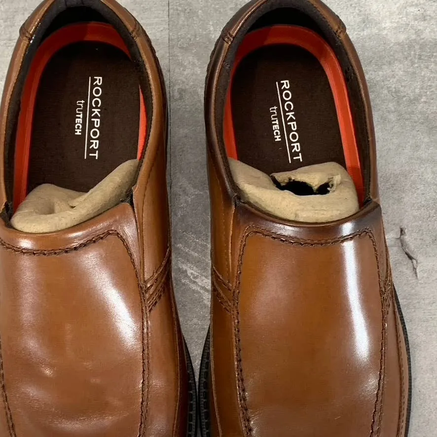ROCKPORT Men's Cognac Style Leader 2 Bike Slip-On Shoes SZ 9.5