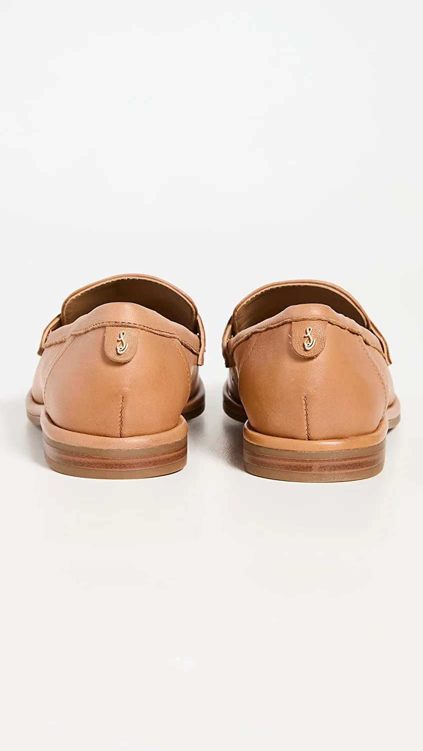 Sam Edelman Birch Light Cuoio Almond Toe Slip On Strap Fashion Classic Loafers