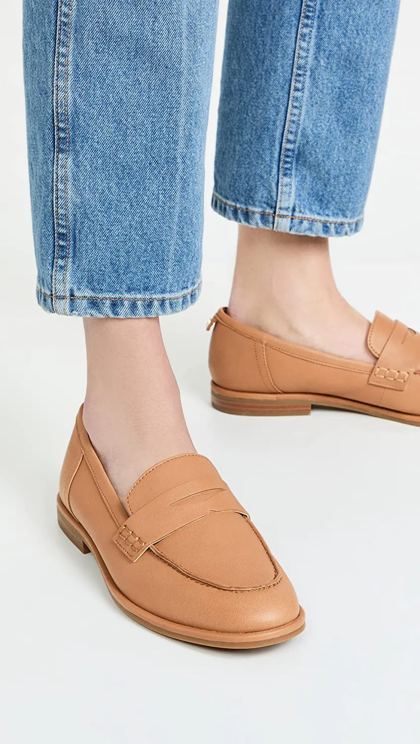 Sam Edelman Birch Light Cuoio Almond Toe Slip On Strap Fashion Classic Loafers