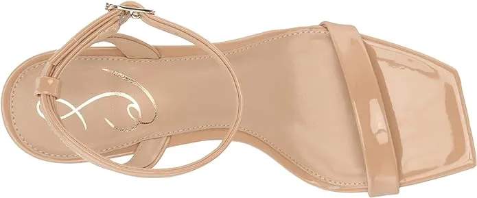 Sam Edelman Rayelle Beige Blush Ankle Strap Open Toe Kitten Heeled Dress Sandals