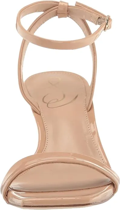Sam Edelman Rayelle Beige Blush Ankle Strap Open Toe Kitten Heeled Dress Sandals