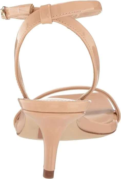 Sam Edelman Rayelle Beige Blush Ankle Strap Open Toe Kitten Heeled Dress Sandals