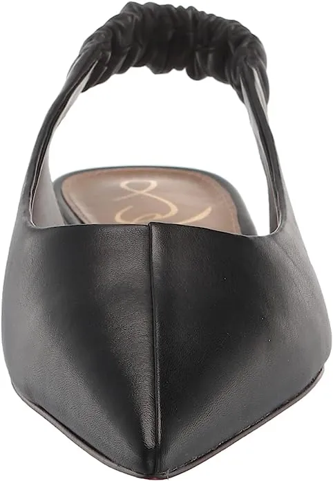Sam Edelman Whitney Black Slip On Slingback Strap Pointed Toe Fashion Flat Shoes