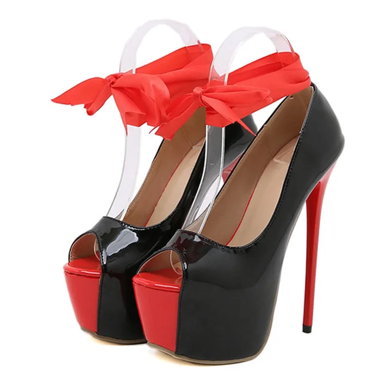 Standing Side By Side Pump Shoes