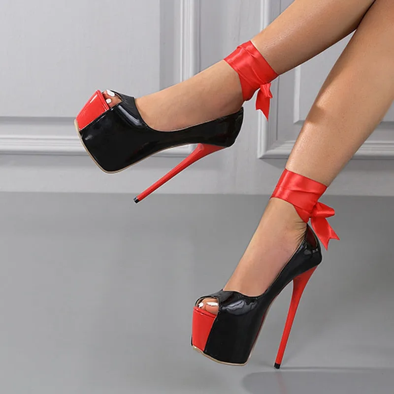 Standing Side By Side Pump Shoes