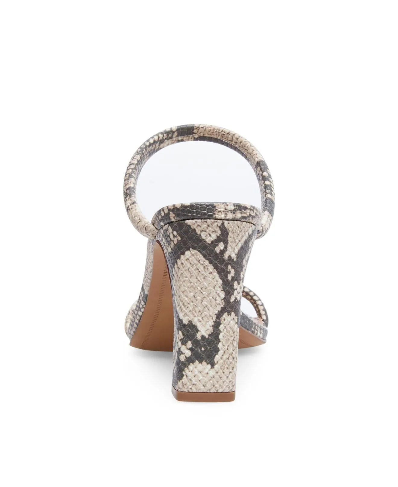 Steven by Steve Madden Jersey  Block Heel Mule Sandals Natural Multi