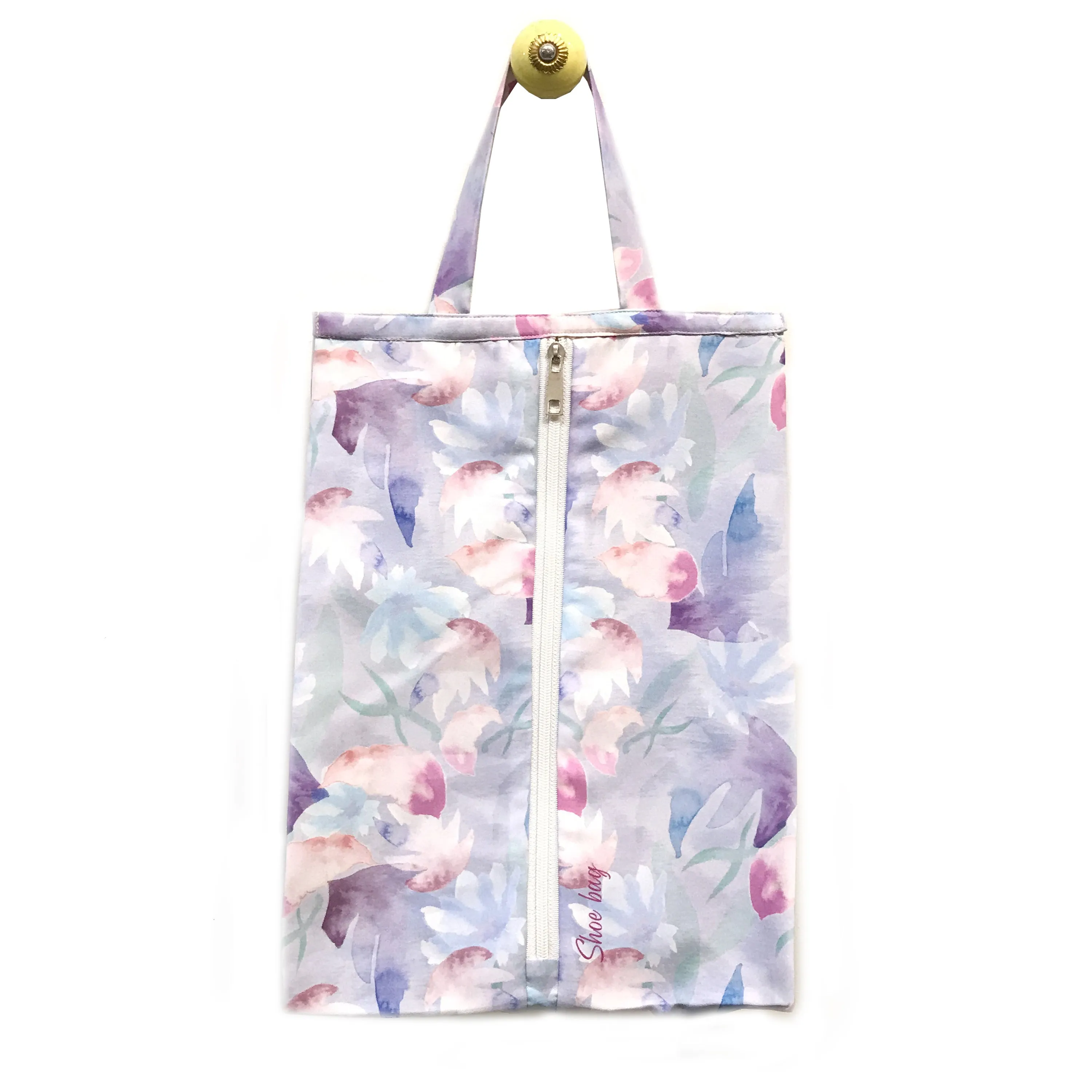 Subtle Foliage Shoe Bag