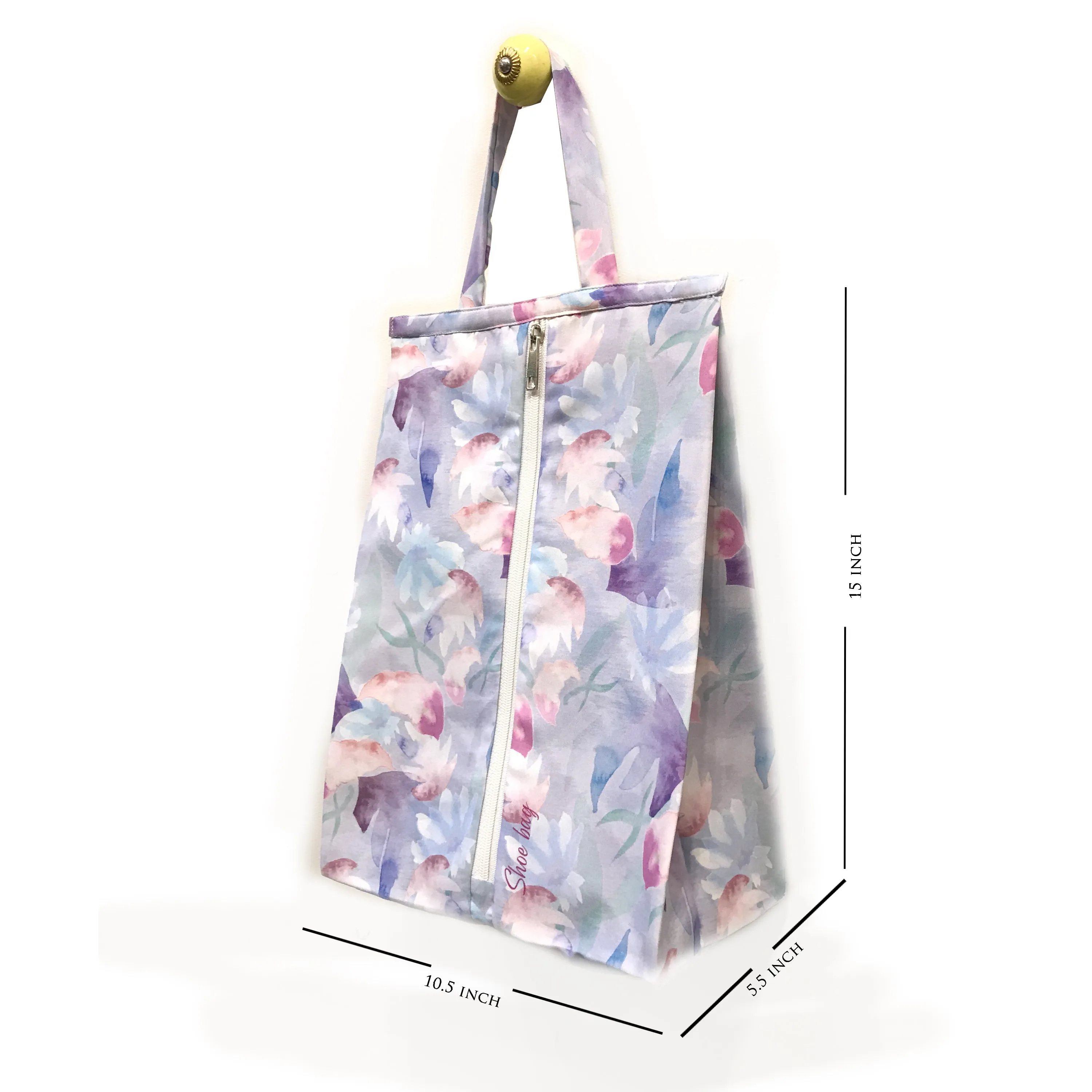 Subtle Foliage Shoe Bag