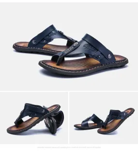 SunTrek ™ -Leather Flip Flops Sandals