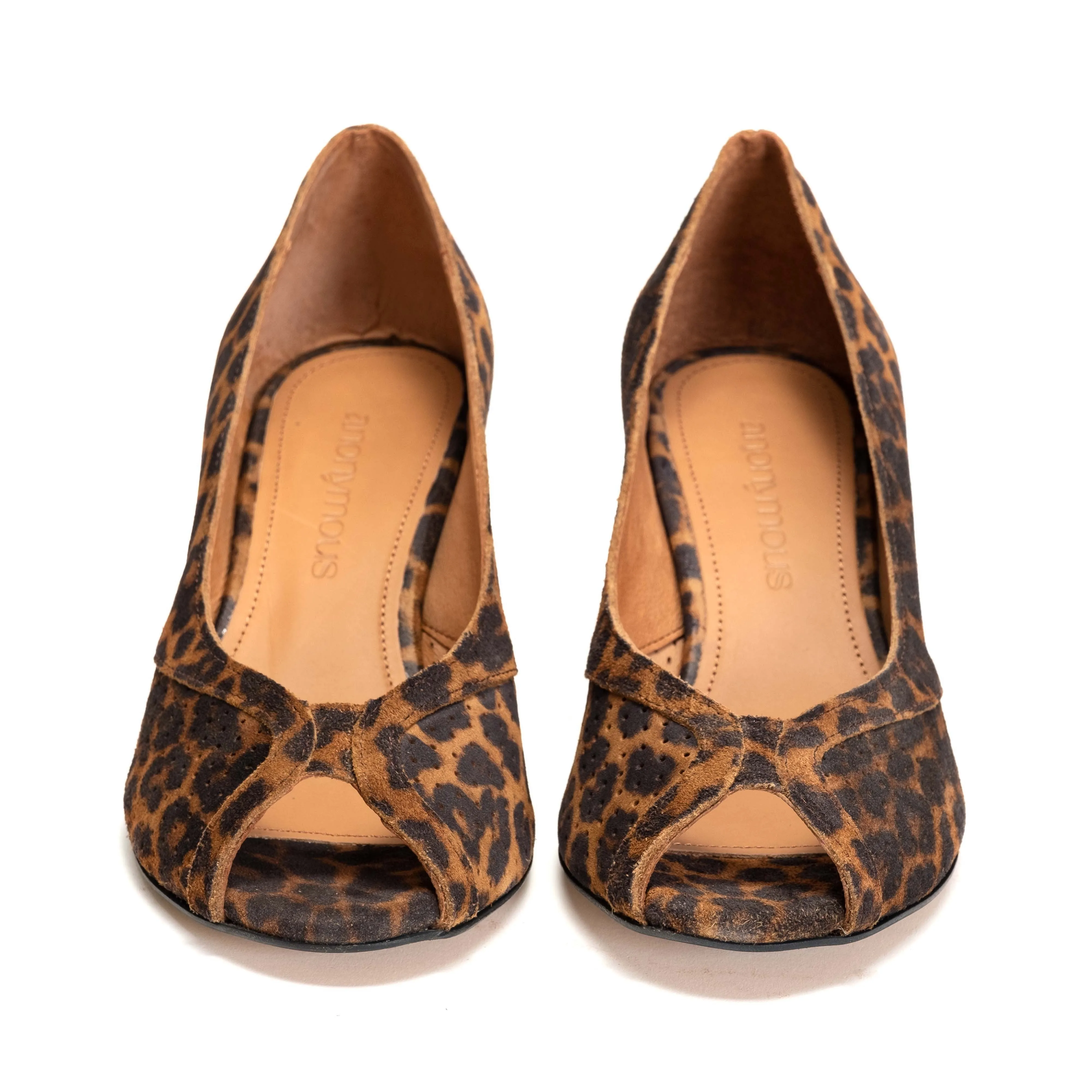 Tiffany stiletto Calf Suede Print Leopard