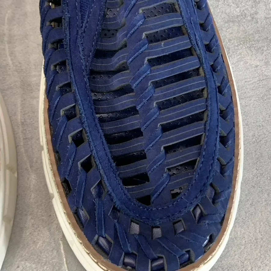 VINCE CAMUTO Women's Deep Blue Romeena Cutout Platform Slip-on Sneakers SZ 8