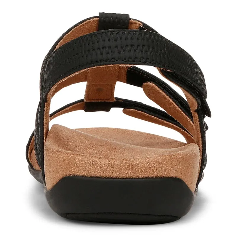 Vionic Women's Amber Sandals - Black/ Pearl