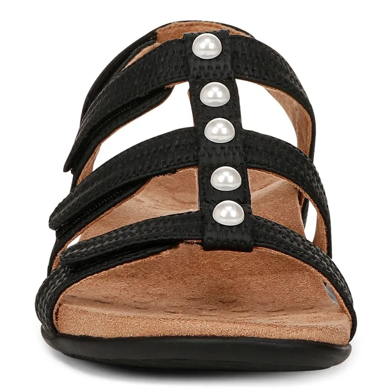 Vionic Women's Amber Sandals - Black/ Pearl