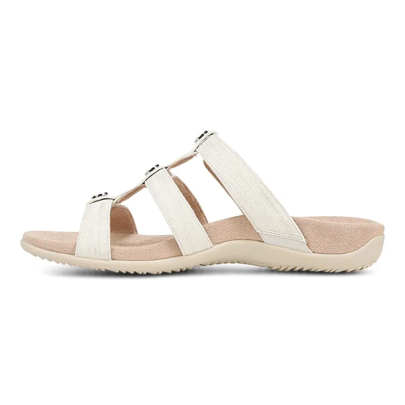 Vionic Women's Amber Slide Sandals- White
