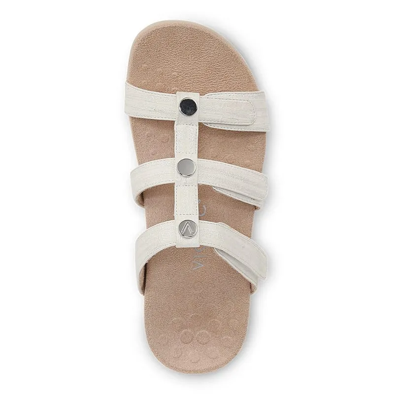Vionic Women's Amber Slide Sandals- White