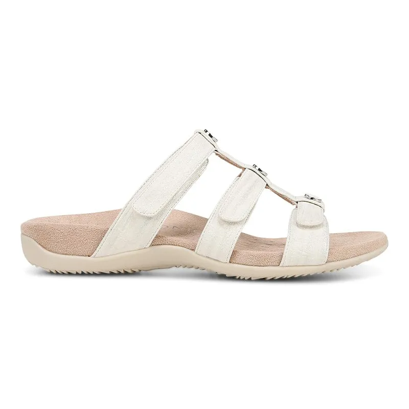 Vionic Women's Amber Slide Sandals- White