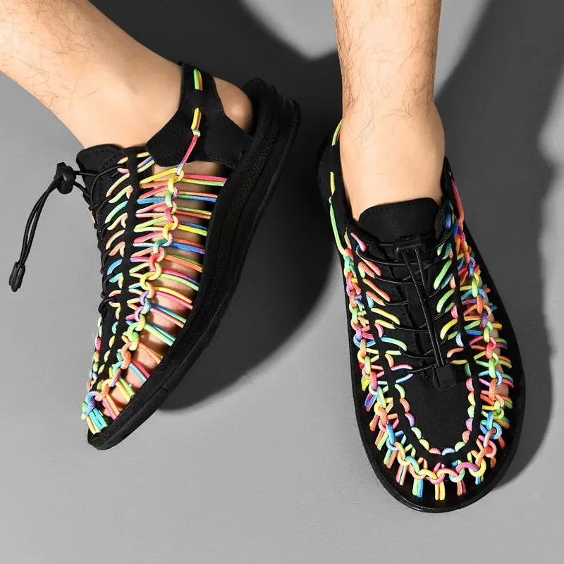 Weaving Design Breathable Casual Sandals For Men & Women